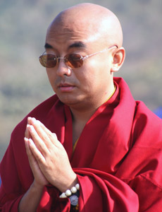 Mingyur Rinpoche Praying